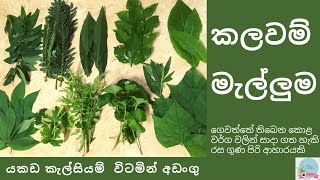 Kalawam Pala Malluma  රස ගුණ සපිරි කලවම් පලා මැල්ලුම  MIXED LEAFY VEGGIE MALLUMA  Kalawam melluma [upl. by Enert]