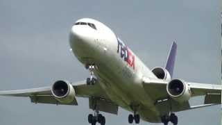 FedEx N601FE MD11 Landing Portland Airport PDX [upl. by Hahn78]