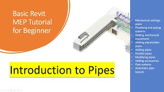 Revit MEP Tutorial 21Introduction to pipe system in Revit MEP Project [upl. by Yelyac]