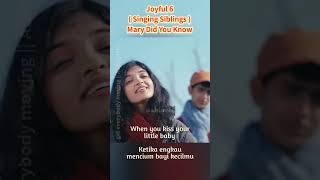 Joyful 6  Singing Siblings   Mary Did You Know joyful6 marydidyouknow pentatonix [upl. by Lotsirhc]