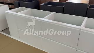 Alland Group Handleless modern design kitchen cabinets [upl. by Riannon491]