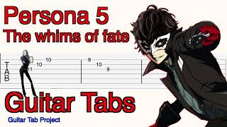 Persona 5 The Whims of Fate Guitar Tutorial Tabs [upl. by Nyliac527]