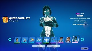 Como COMPLETAR TODAS las MISIONES de KORRA en FORTNITE  Como CONSEGUIR la SKIN KORRA en FORTNITE [upl. by Lezned]