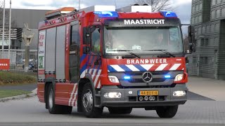 Alarm P1 Brandweer MaastrichtNoord TS 243031  AL 243451 naar HV weg Marconistraat Maastricht [upl. by Squires191]