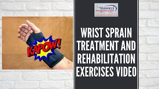 Wrist sprain treatment and rehabilitation exercises video [upl. by Annohsed]