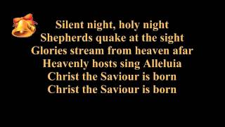 Silent night lyrics karaoke  instrumental music  piano and strings  Christmas song  carol [upl. by Klinger]