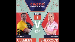 PDC Grand Slam of Darts 2021 11 16  Gabriel Clemens vs Fallon Sherrock  HUN [upl. by Katsuyama934]