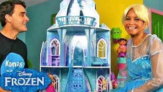 Disney Frozen Ice Castle With Queen Elsa   Disney Toy Reviews  Konas2002 [upl. by Mandy429]