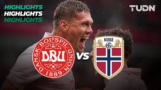 HIGHLIGHTS  Dinamarca 31 Noruega  Amistoso UEFA Internacional  TUDN [upl. by Acinet]