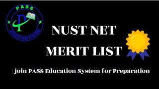 NUST 2023 Merit List Along Aggregate I NUST NET Merit Position 2023 I NUST Merit 2023 I NUST NET [upl. by Teerpnam789]