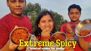 Extremely Spicy Maggi Challenge 😱  Spicy Food Challenge FoodieRS2lq1ge [upl. by Innus]