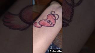 S letter tattoobroken heart tattoo💔subscribe youtubeshorts [upl. by Cynera602]