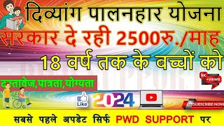 पालनहार योजना नयी घोषणा 2024  पालनहार योजना नवीनीकरण  PALANHAR YOJANA विकलांग पालनहार [upl. by Ahsiner]