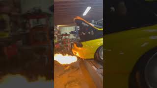 E85 30 psi of boost rotary spinning 305’s on the dyno [upl. by Shamma276]