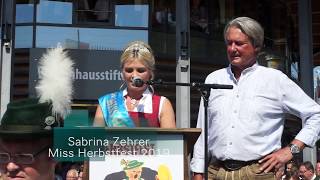 Herbstfest Rosenheim 2019  Festumzug und Einzug auf die Wiesn [upl. by Basilio549]