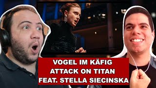 VOGEL IM KÄFIG  ATTACK ON TITAN REACTION feat Stella Siecinska Grissini Project Orchestra [upl. by Carnay]