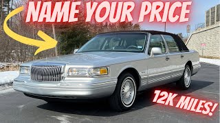 1997 Lincoln Town Car 12k Miles FOR SALE Just NAME YOUR PRICE Own one of the LAST 97’s [upl. by Ayortal]