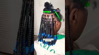 OMG it’s another pretty box braid style braids viralvideo trend hair slaybysix [upl. by Woodall]