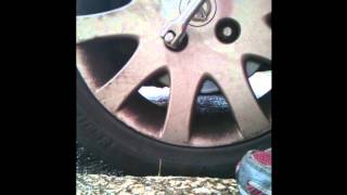 Remove locking wheel nuts from a Nissan Almera [upl. by Ozan238]