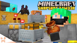 BUNDLES HUGE REDSTONE  MINECART OVERHAUL FISH  A LOT MORE  Minecraft Snapshot 24w33a [upl. by Yeleen]