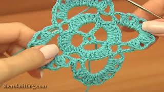 How to Crochet Square Motifs Tutorial 15 Part 1 of 2 [upl. by Lief]