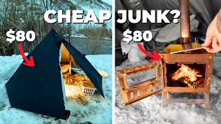 The Cheapest Hot Tent and Stove From AMAZON 😳 [upl. by Lyman472]