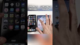 iPhone 15 Pro Max vs Galaxy Z Fold 6 – INSANE Speed Test 💥 Who Wins the Crown 👑shortsviralvideo [upl. by Ahsiemat]