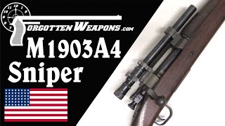 M1903A4 Americas WW2 Sniper Rifle [upl. by Ninon489]