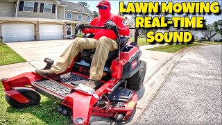 Satisfying Lawn Mowing Sounds with Zero Turn Mower [upl. by Lole]