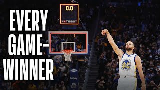 All 8 Stephen Curry GameWinning Shots of His Career 💦 [upl. by Aken671]