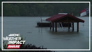 Officials warn residents near Lake Lure in NC to evacuate in wake of Helene [upl. by Imak477]