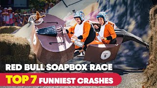 Try NOT To Laugh At Soapboxs Funniest Crashes 😂  Red Bull Soapbox Race [upl. by Brunhilda640]