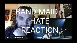 BAND MAID  HATE  REACTION [upl. by Elleinod586]