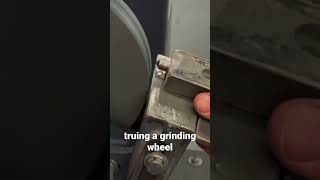 truing a grinding wheel [upl. by Ebonee]