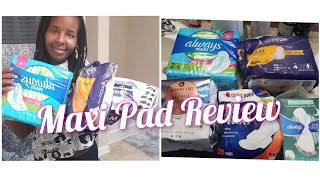 THE BEST MAXI PAD Review for HEAVY PERIODS🔴⁉️😱  The Health Series [upl. by Issim660]