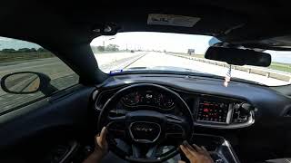 Downshift RevMatch to Stop with Dodge Challenger Hellcat  Manual 6 Speed POV ASMR [upl. by Godderd]