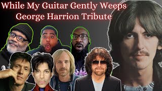 While My Guitar Gently Weeps  Reaction Prince Jeff Lynne Tom Petty Steve Winwood Allstars [upl. by Ilene]