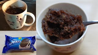 Oreo Mug Cake In 1 Minute  Eggless Microwave Cake Recipe  Oreo mug cake  Mug Cake  Shorts [upl. by Ydnew662]