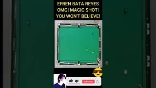 EFREN REYES THE MAGICIAN THE GOAT BANK SHOT shorts [upl. by Akiehsat]