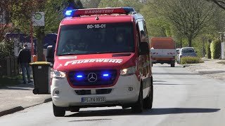 DrohnenEinsatz bei Flächenbrand Einsatzfahrten Freiwillige Feuerwehr Barmstedt [upl. by Shewmaker]