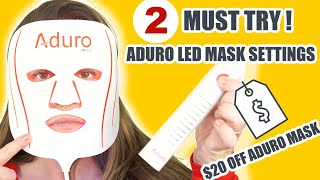 2 MUST TRY ADURO LED MASK SETTINGS FOR BETTER RESULTS [upl. by Acinoj]