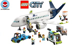 LEGO City 60367 Passenger Airplane Speed Build Review [upl. by Lorrin]