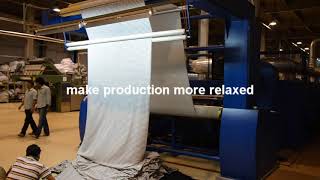 Icomatex stenter textile machine [upl. by Hayifas]