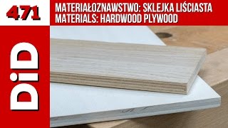 471 Materiałoznawstwo Sklejka liściasta  Materials hardwood plywood [upl. by Eseilana468]