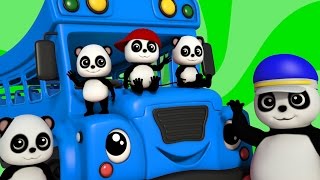 Wheeel On The Bus Go Round And Round  Nursery Rhymes  Kids Songs  3D Rhymes [upl. by Nurse]