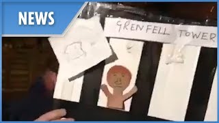 Grenfell effigy burnt on a bonfire 5 arrested [upl. by Atiuqa893]