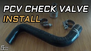 MK4 VW 18t PCV Hose and Check Valve from Intake Manifold Replacement [upl. by Reinertson]