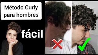 ¡MÉTODO CURLY PARA HOMBRES  RUTINA FÁCIL DE RIZOS PARA HOMBRES [upl. by Ginder]