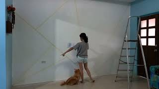 Geometric wall design geometric walldesign [upl. by Eiffub]