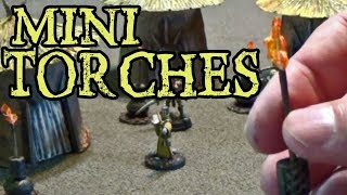 Easy Miniature CELLOPHANE TORCHES Tutorial for your Dungeons and Dragons Game The DMs Craft 109 [upl. by Enoch558]